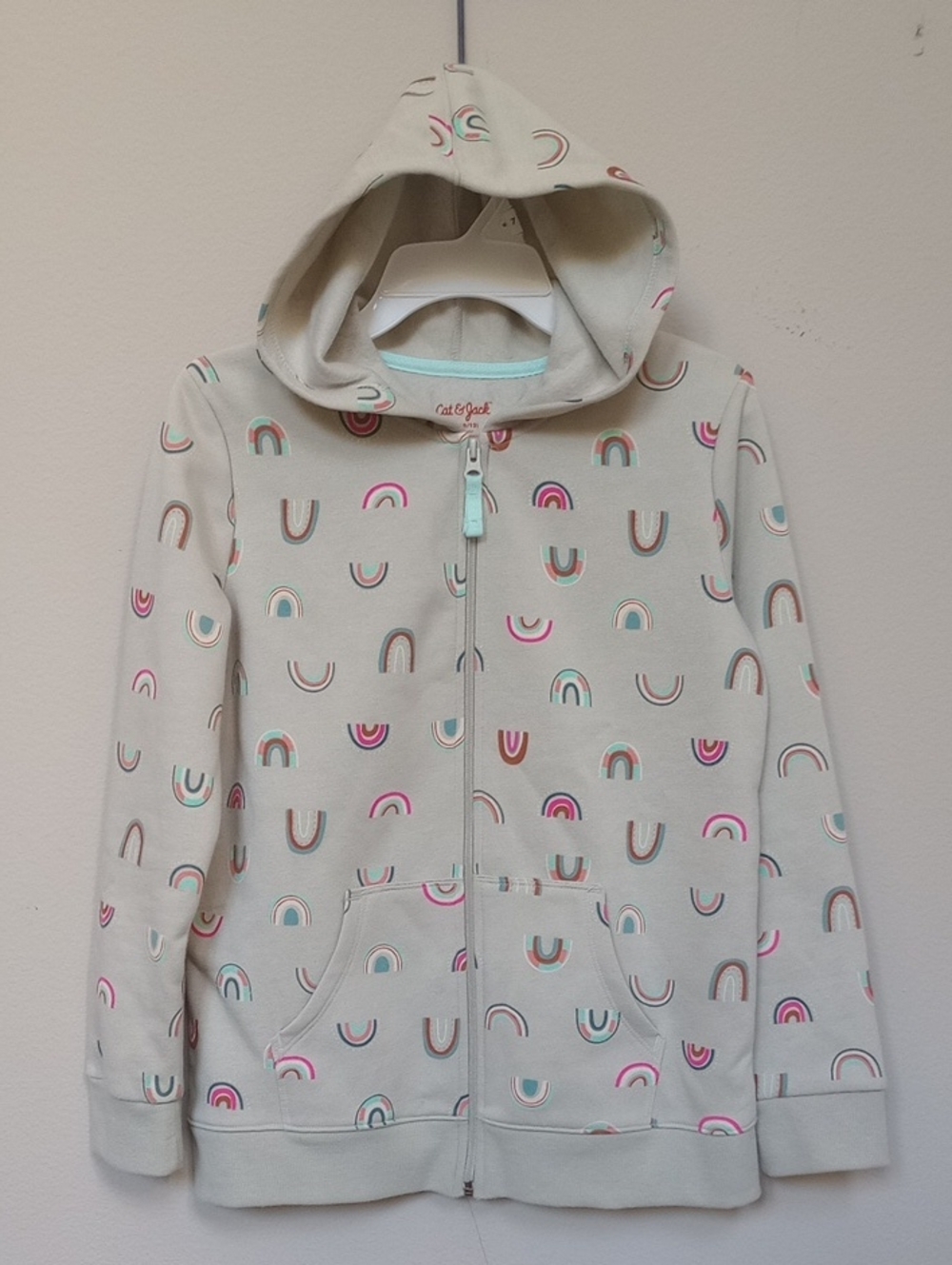 Cat & Jack Green Rainbow Hoodie